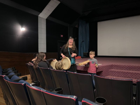 Mel's family drumming